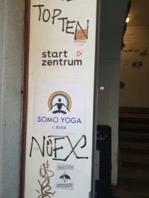Somo Yoga at ASZ entrance